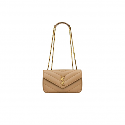YSL LOULOU SMALL IN MATELASSÉ LAMBSKIN 801437AAEAX2357 (24*14*6cm)